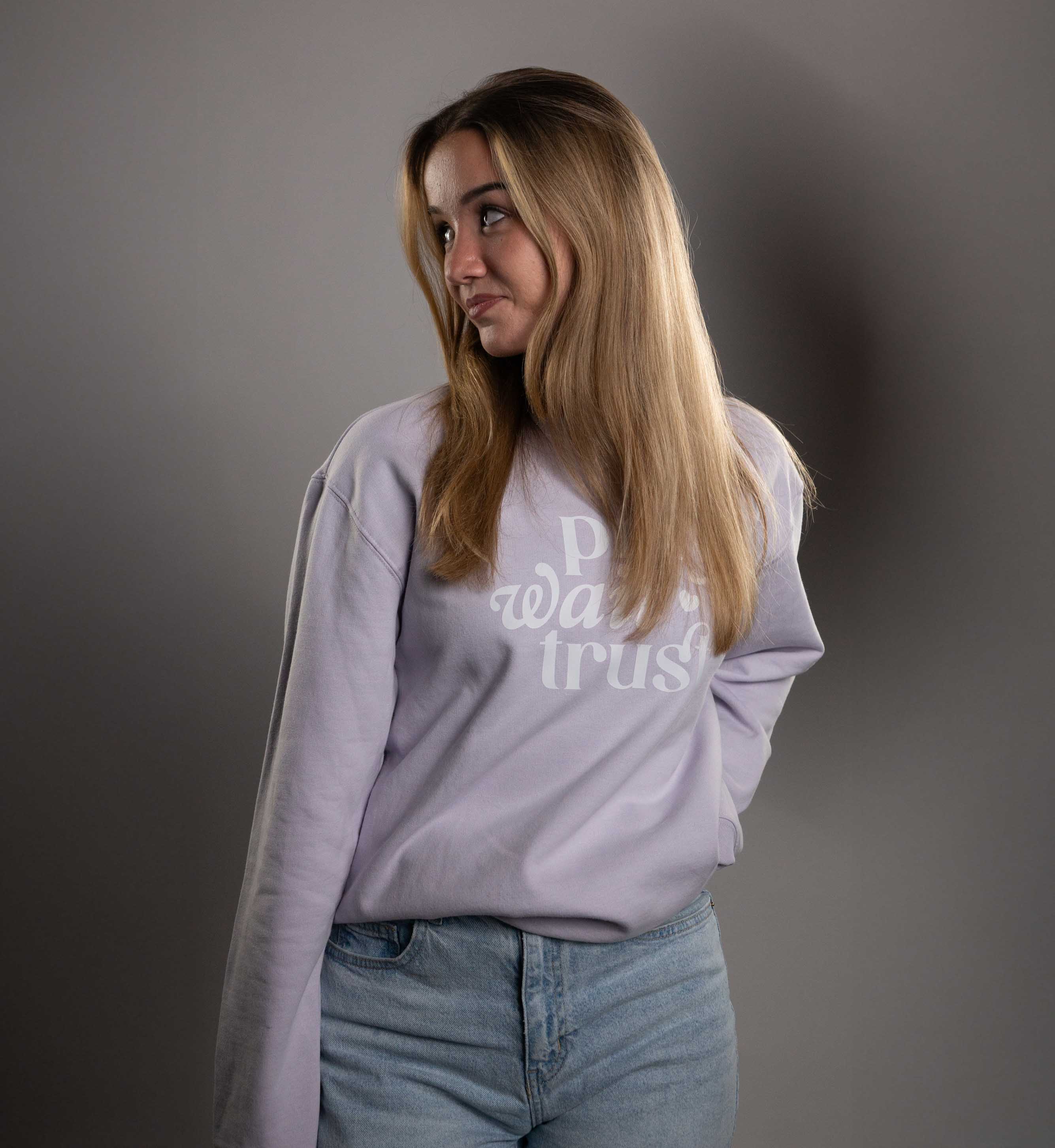 Pray Wait Trust Pullover - Savedbygrace