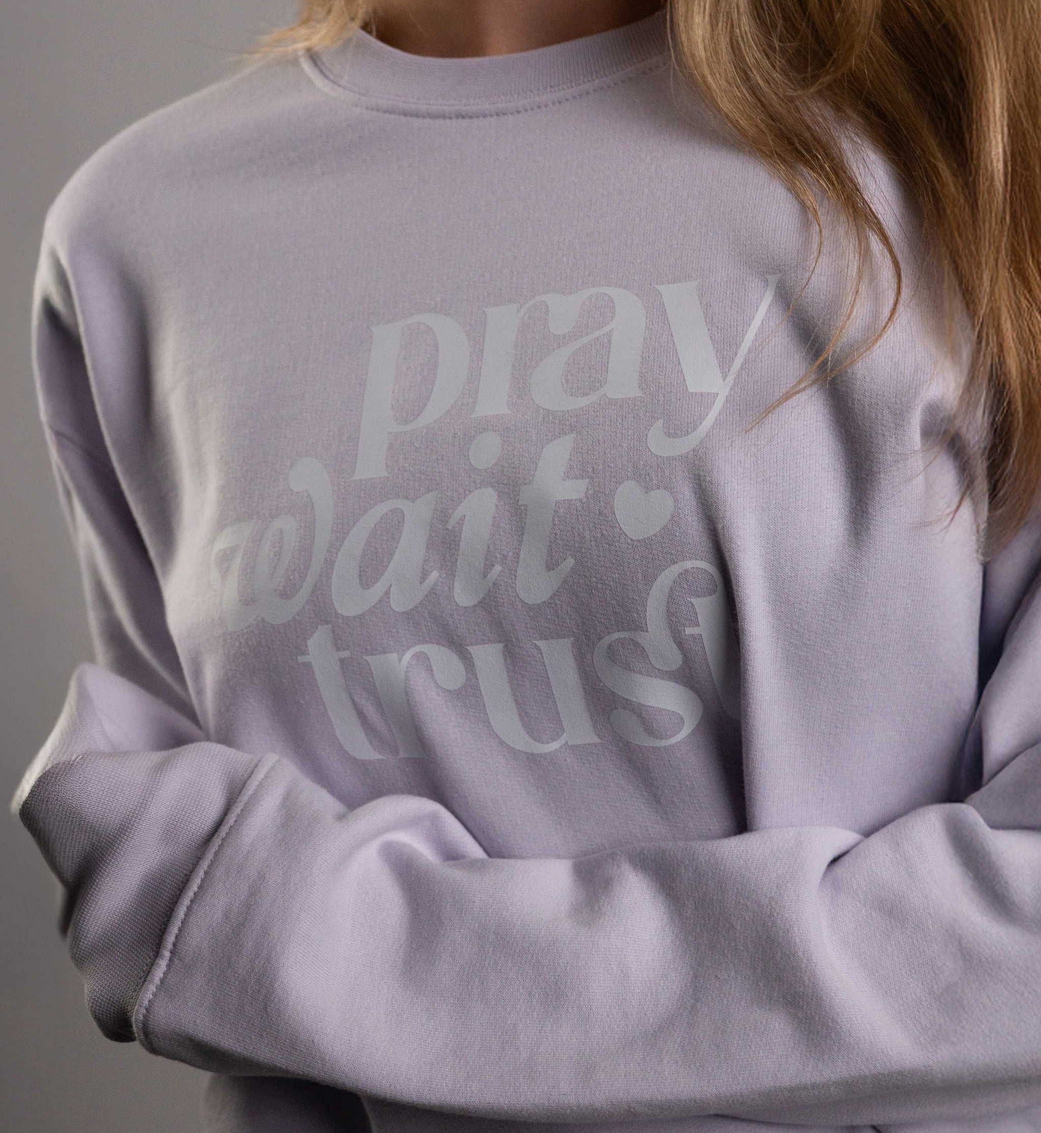 Pray Wait Trust Pullover - Savedbygrace