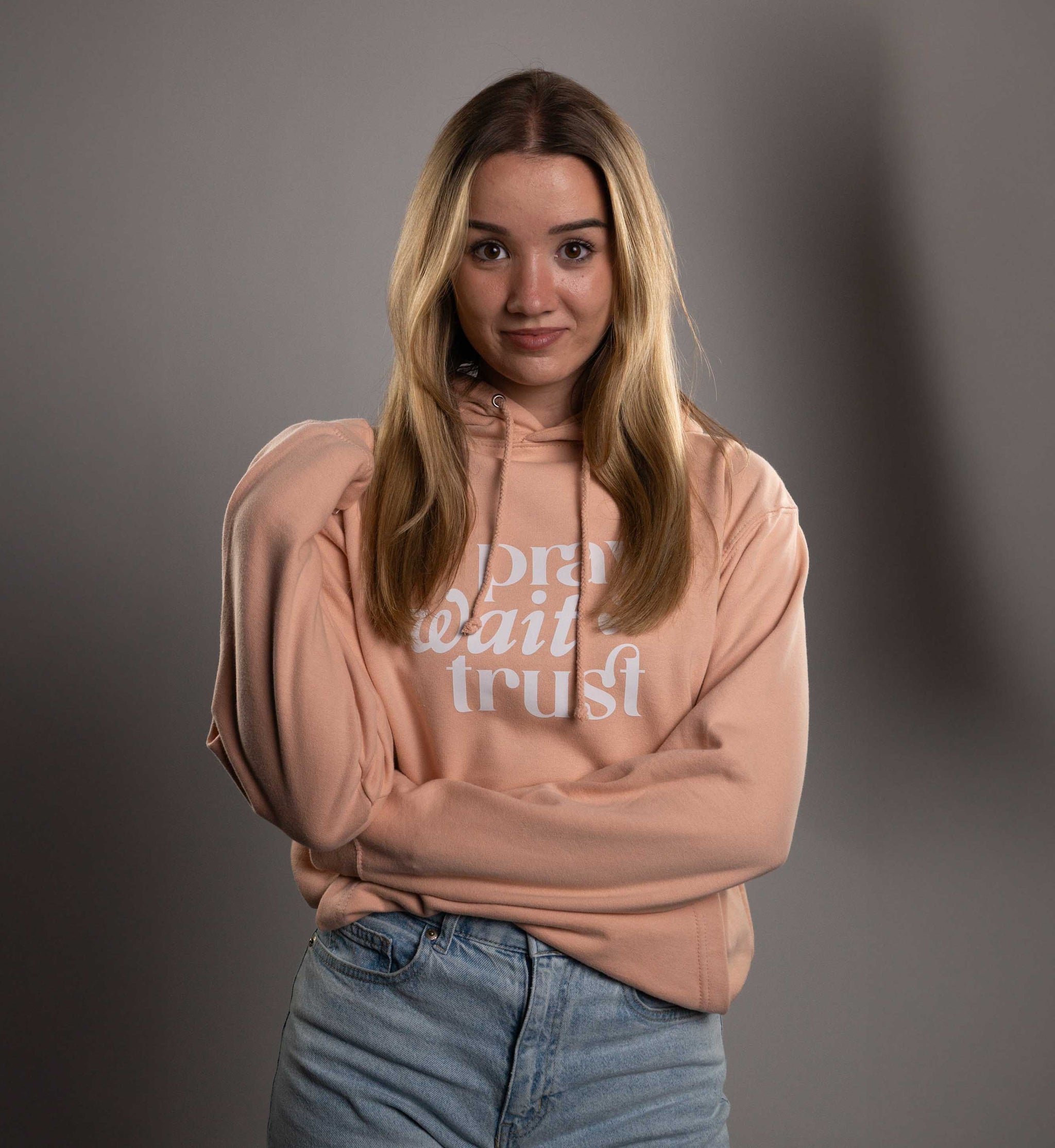 Pray Wait Trust Hoodie - Savedbygrace
