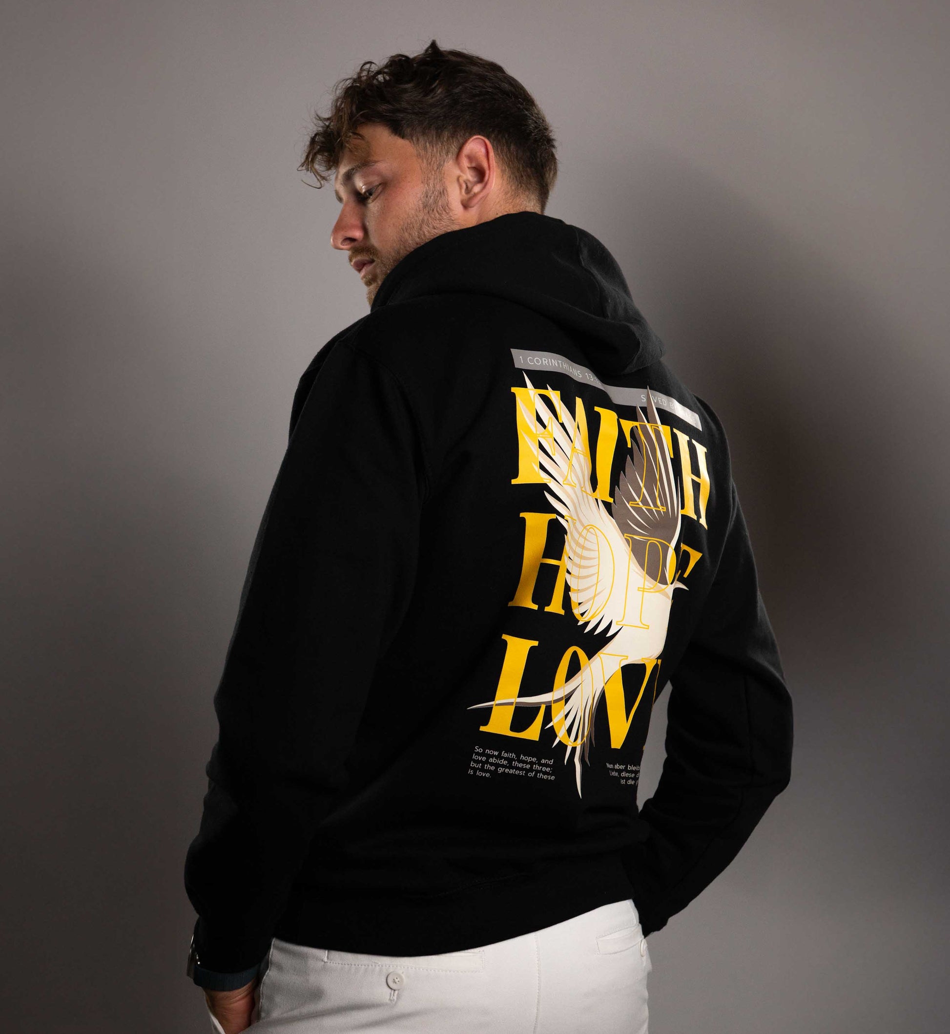 Faith Hope Love Hoodie - Savedbygrace