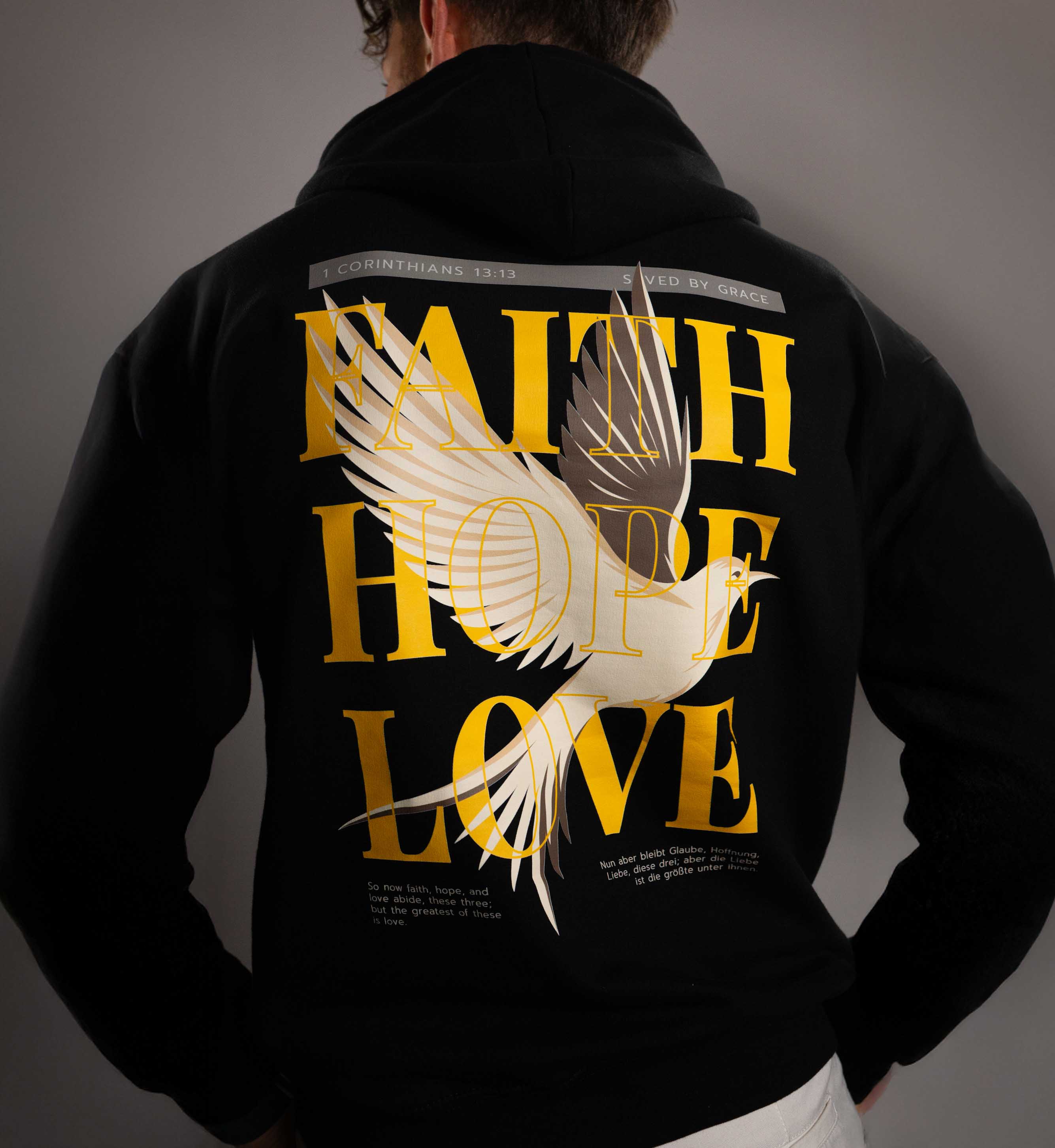 Faith Hope Love Hoodie - Savedbygrace